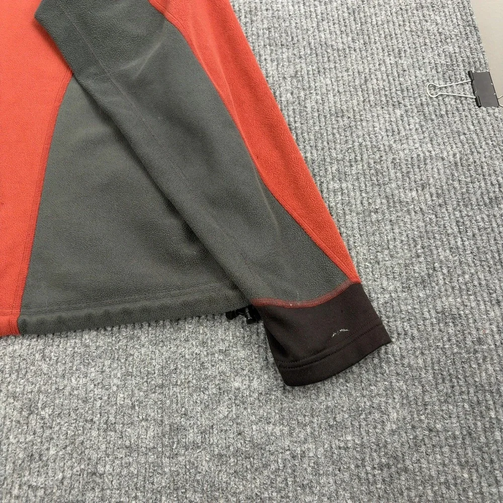 Mountain Hardwear Fleece Jacket Mens XL Red Grey Polyester Full‎ Zip Gorpcore